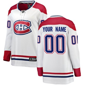Breakaway Fanatics Branded Women's Custom Montreal Canadiens Away Jersey - White
