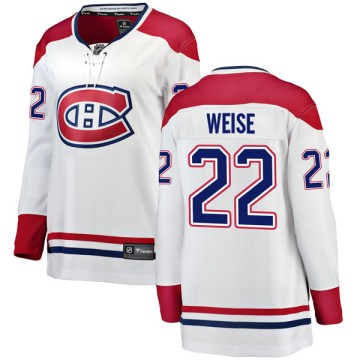 Breakaway Fanatics Branded Women's Dale Weise Montreal Canadiens Away Jersey - White