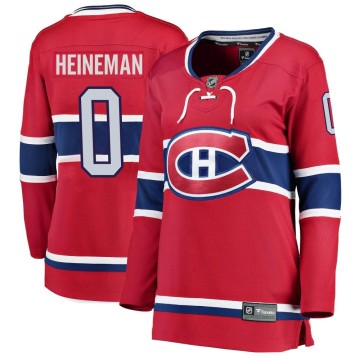 Breakaway Fanatics Branded Women's Emil Heineman Montreal Canadiens Home Jersey - Red