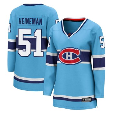 Breakaway Fanatics Branded Women's Emil Heineman Montreal Canadiens Special Edition 2.0 Jersey - Light Blue