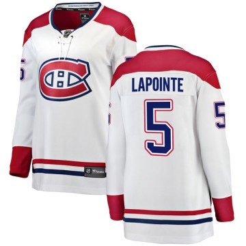 Breakaway Fanatics Branded Women's Guy Lapointe Montreal Canadiens Away Jersey - White