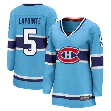 Breakaway Fanatics Branded Women's Guy Lapointe Montreal Canadiens Special Edition 2.0 Jersey - Light Blue
