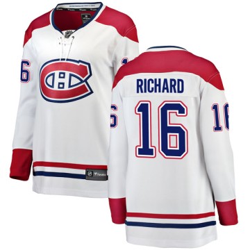 Breakaway Fanatics Branded Women's Henri Richard Montreal Canadiens Away Jersey - White
