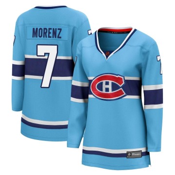 Breakaway Fanatics Branded Women's Howie Morenz Montreal Canadiens Special Edition 2.0 Jersey - Light Blue