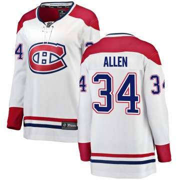 Breakaway Fanatics Branded Women's Jake Allen Montreal Canadiens Away Jersey - White