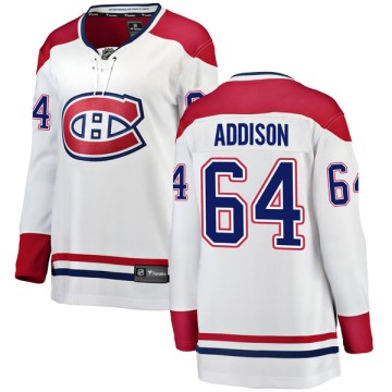 Breakaway Fanatics Branded Women's Jeremiah Addison Montreal Canadiens Away Jersey - White