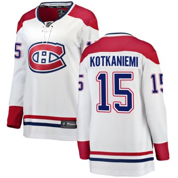 Breakaway Fanatics Branded Women's Jesperi Kotkaniemi Montreal Canadiens Away Jersey - White