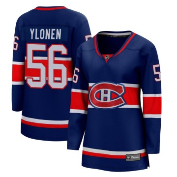 Breakaway Fanatics Branded Women's Jesse Ylonen Montreal Canadiens 2020/21 Special Edition Jersey - Blue
