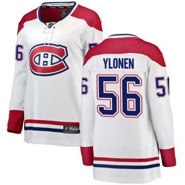 Breakaway Fanatics Branded Women's Jesse Ylonen Montreal Canadiens Away Jersey - White