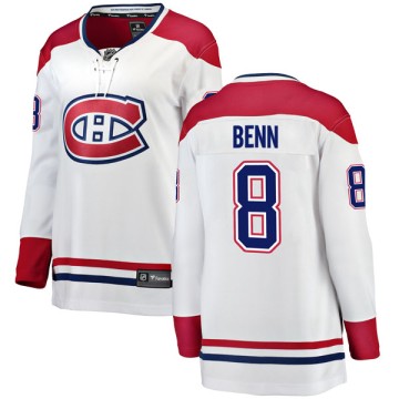 Breakaway Fanatics Branded Women's Jordie Benn Montreal Canadiens Away Jersey - White