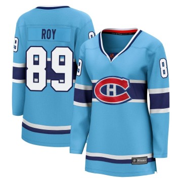 Breakaway Fanatics Branded Women's Joshua Roy Montreal Canadiens Special Edition 2.0 Jersey - Light Blue