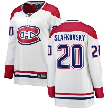 Breakaway Fanatics Branded Women's Juraj Slafkovsky Montreal Canadiens Away Jersey - White