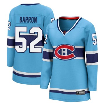 Breakaway Fanatics Branded Women's Justin Barron Montreal Canadiens Special Edition 2.0 Jersey - Light Blue