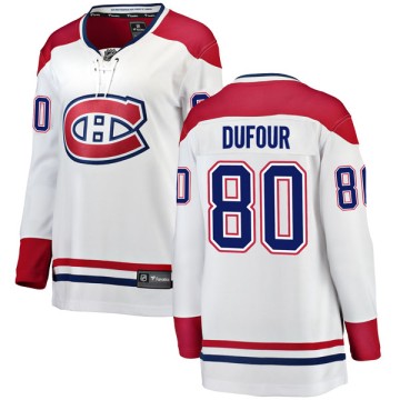 Breakaway Fanatics Branded Women's Kevin Dufour Montreal Canadiens Away Jersey - White