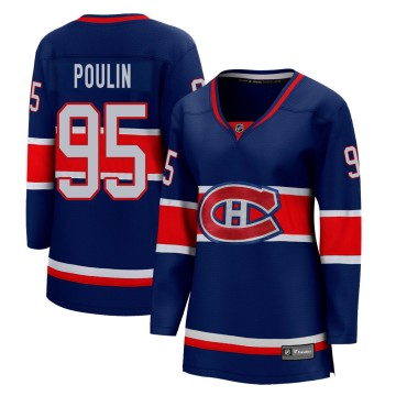 Breakaway Fanatics Branded Women's Kevin Poulin Montreal Canadiens 2020/21 Special Edition Jersey - Blue