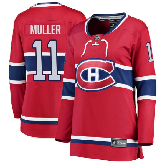 Breakaway Fanatics Branded Women's Kirk Muller Montreal Canadiens Home Jersey - Red