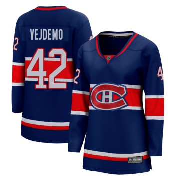 Breakaway Fanatics Branded Women's Lukas Vejdemo Montreal Canadiens 2020/21 Special Edition Jersey - Blue