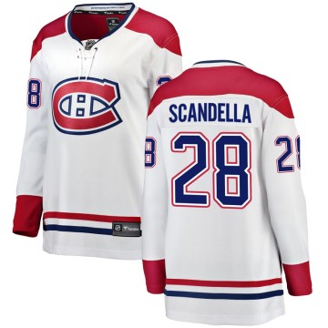 Breakaway Fanatics Branded Women's Marco Scandella Montreal Canadiens Away Jersey - White