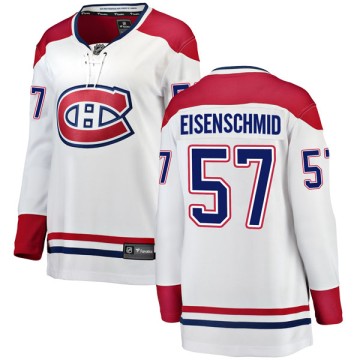Breakaway Fanatics Branded Women's Markus Eisenschmid Montreal Canadiens Away Jersey - White
