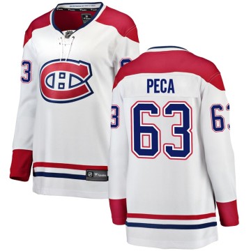 Breakaway Fanatics Branded Women's Matthew Peca Montreal Canadiens Away Jersey - White