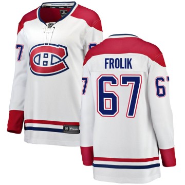 Breakaway Fanatics Branded Women's Michael Frolik Montreal Canadiens Away Jersey - White