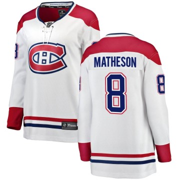 Breakaway Fanatics Branded Women's Mike Matheson Montreal Canadiens Away Jersey - White