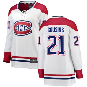 Breakaway Fanatics Branded Women's Nick Cousins Montreal Canadiens Away Jersey - White