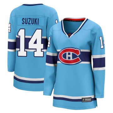 Breakaway Fanatics Branded Women's Nick Suzuki Montreal Canadiens Special Edition 2.0 Jersey - Light Blue