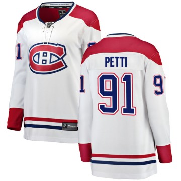 Breakaway Fanatics Branded Women's Niki Petti Montreal Canadiens Away Jersey - White