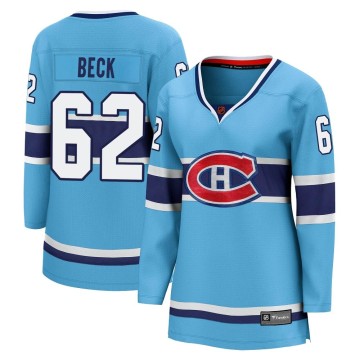 Breakaway Fanatics Branded Women's Owen Beck Montreal Canadiens Special Edition 2.0 Jersey - Light Blue