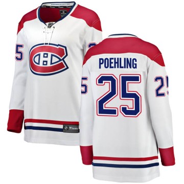 Breakaway Fanatics Branded Women's Ryan Poehling Montreal Canadiens Away Jersey - White