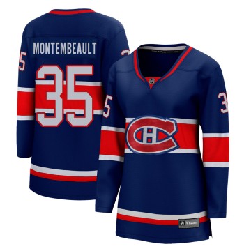 Breakaway Fanatics Branded Women's Sam Montembeault Montreal Canadiens 2020/21 Special Edition Jersey - Blue