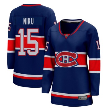 Breakaway Fanatics Branded Women's Sami Niku Montreal Canadiens 2020/21 Special Edition Jersey - Blue