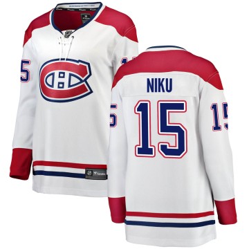 Breakaway Fanatics Branded Women's Sami Niku Montreal Canadiens Away Jersey - White