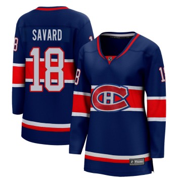 Breakaway Fanatics Branded Women's Serge Savard Montreal Canadiens 2020/21 Special Edition Jersey - Blue