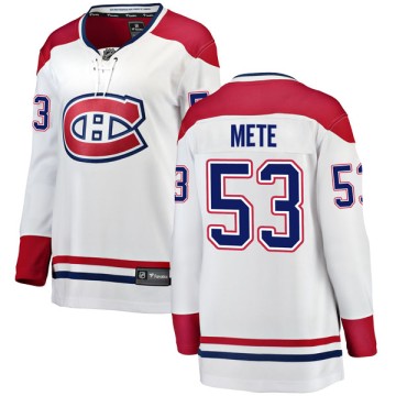 Breakaway Fanatics Branded Women's Victor Mete Montreal Canadiens Away Jersey - White