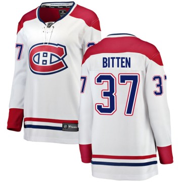 Breakaway Fanatics Branded Women's William Bitten Montreal Canadiens Away Jersey - White