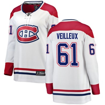 Breakaway Fanatics Branded Women's Yannick Veilleux Montreal Canadiens Away Jersey - White