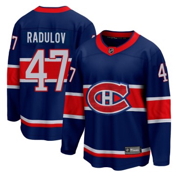 Breakaway Fanatics Branded Youth Alexander Radulov Montreal Canadiens 2020/21 Special Edition Jersey - Blue