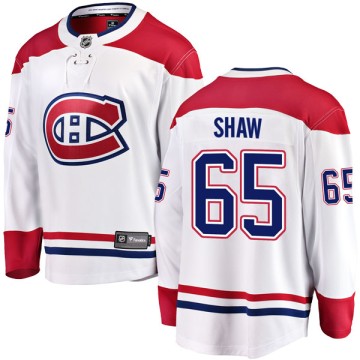 Breakaway Fanatics Branded Youth Andrew Shaw Montreal Canadiens Away Jersey - White