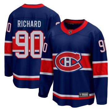 Breakaway Fanatics Branded Youth Anthony Richard Montreal Canadiens 2020/21 Special Edition Jersey - Blue