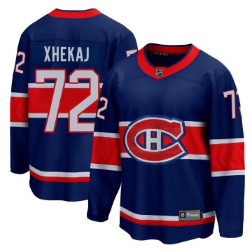 Breakaway Fanatics Branded Youth Arber Xhekaj Montreal Canadiens 2020/21 Special Edition Jersey - Blue