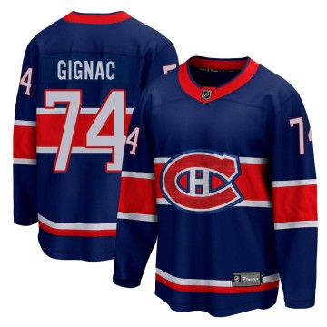 Breakaway Fanatics Branded Youth Brandon Gignac Montreal Canadiens 2020/21 Special Edition Jersey - Blue