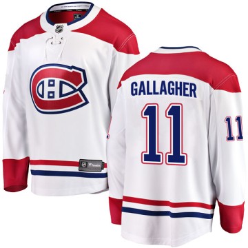 Breakaway Fanatics Branded Youth Brendan Gallagher Montreal Canadiens Away Jersey - White