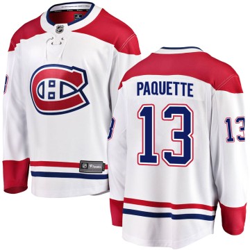 Breakaway Fanatics Branded Youth Cedric Paquette Montreal Canadiens Away Jersey - White