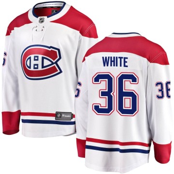 Breakaway Fanatics Branded Youth Colin White Montreal Canadiens Away Jersey - White