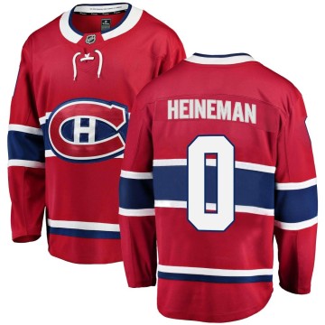 Breakaway Fanatics Branded Youth Emil Heineman Montreal Canadiens Home Jersey - Red