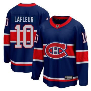 Breakaway Fanatics Branded Youth Guy Lafleur Montreal Canadiens 2020/21 Special Edition Jersey - Blue