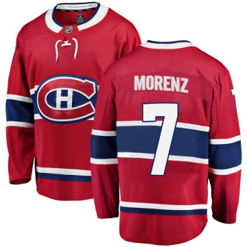 Breakaway Fanatics Branded Youth Howie Morenz Montreal Canadiens Home Jersey - Red