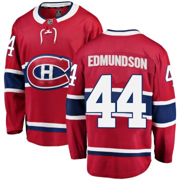 Breakaway Fanatics Branded Youth Joel Edmundson Montreal Canadiens Home Jersey - Red